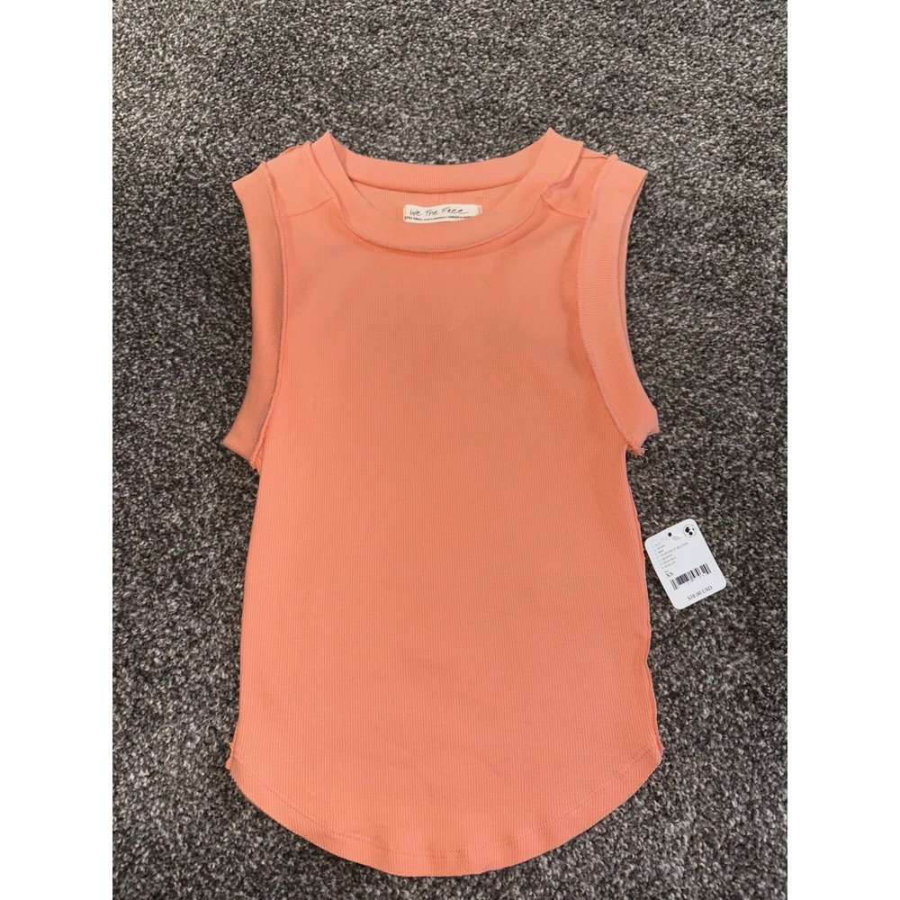 Free People Grapefruit Color Tank Size XS New With Tags